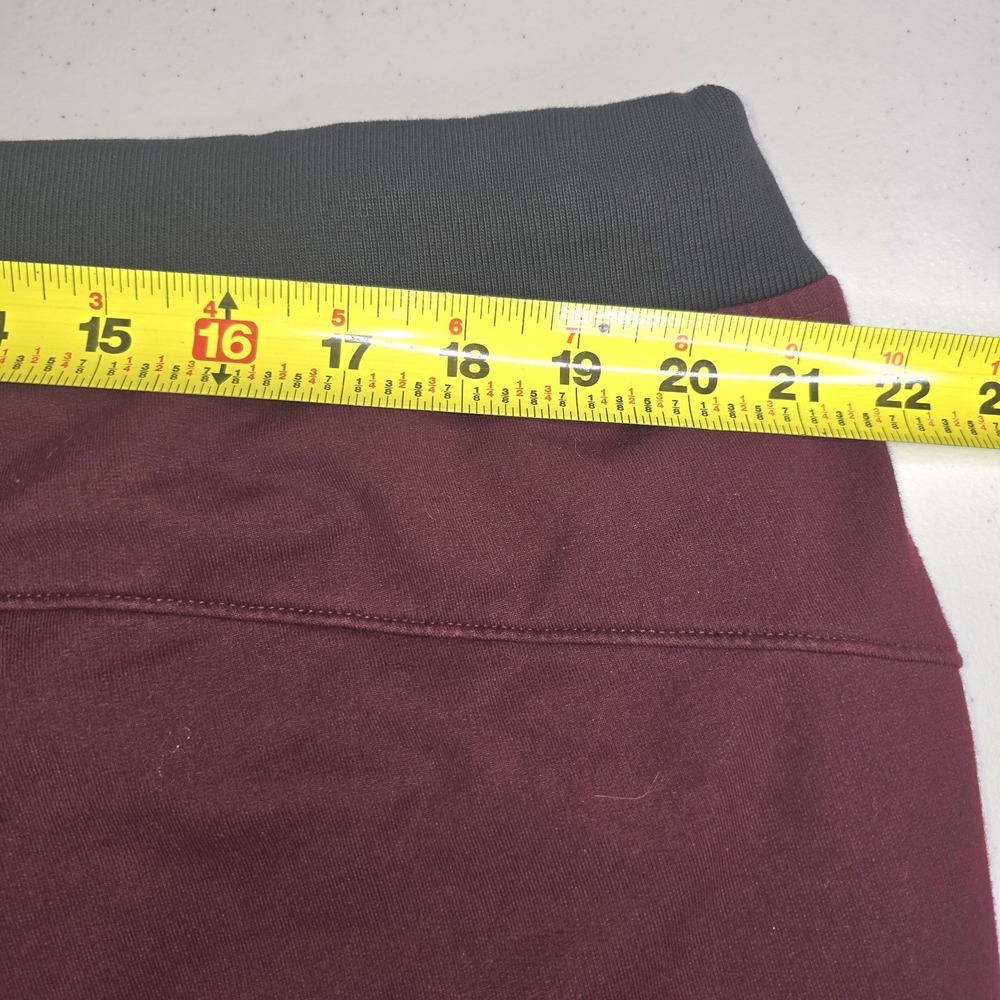 LAUREN‎ RALPH LAUREN Women's 3X Burgandy Joggers Faux Leather Trim -2392 - Picture 9 of 11